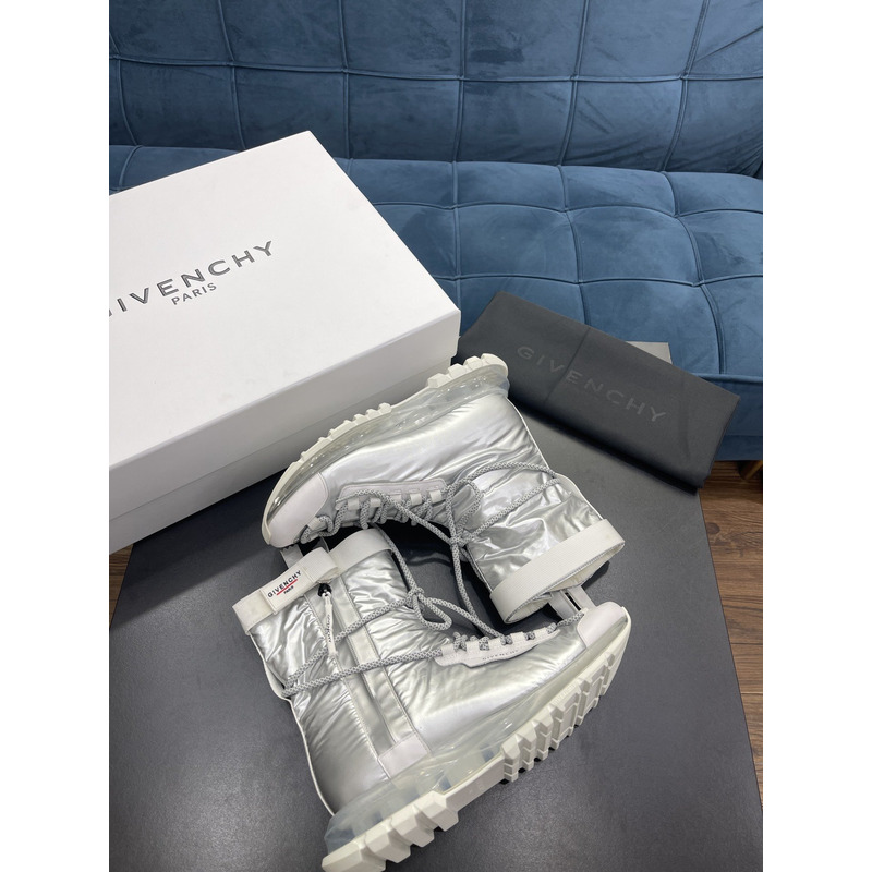 Givenchy Windproof Air Cushion Sneakers High Boots Silver