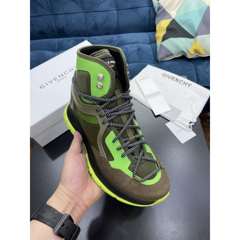 Givenchy Givenchy Spectre High-top Jogging Sneakers Green