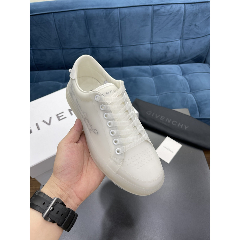 Givenchy Transparent Polyurethane Sneakers White