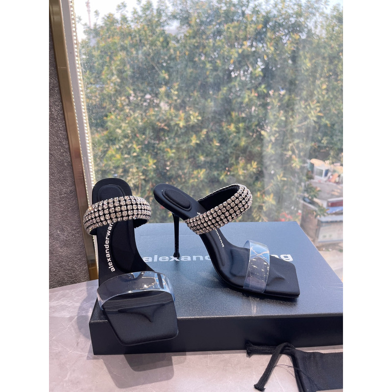 Alexander Wang Rhinestone-embellished Sandals 9cm