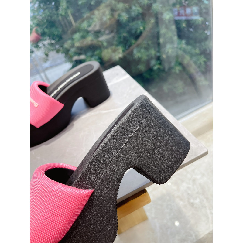 Alexander Wang Nylon Platform Sandals Pink
