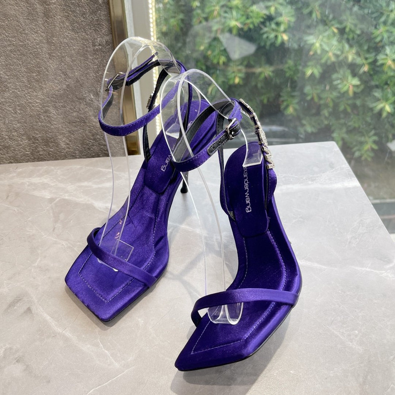 Alexander Wang Square Toe Stiletto High Heels Purple