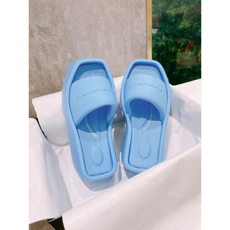 Alexander Wang taji Lycra Platform Sandals Blue