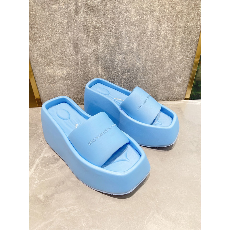 Alexander Wang taji Lycra Platform Sandals Blue