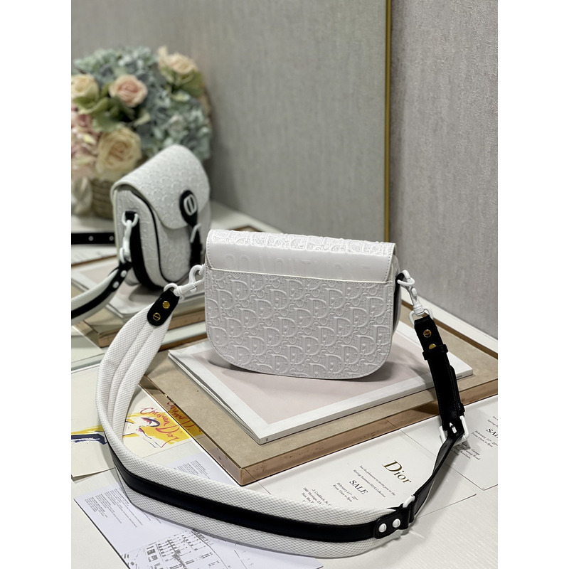 D*or midium bobby bag 23×18×7cm white