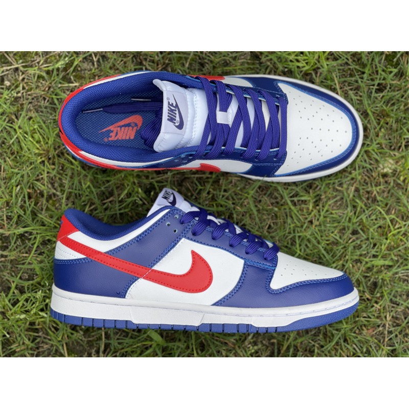 Nike Dunk Low Sneakers Blue Red White