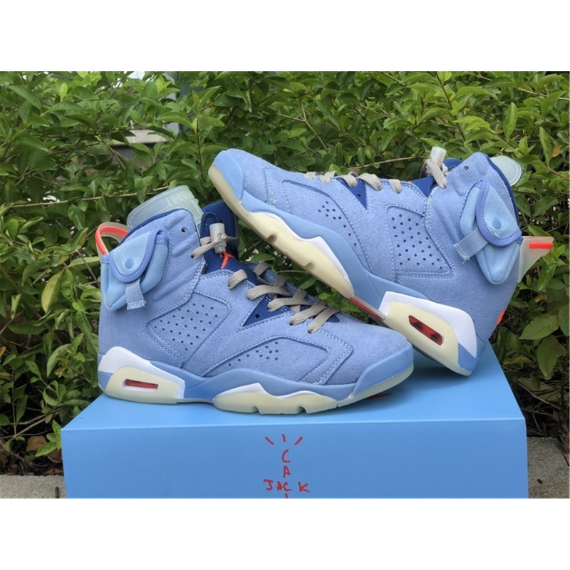 jordan 6&travis scott N0*H carolina blue
