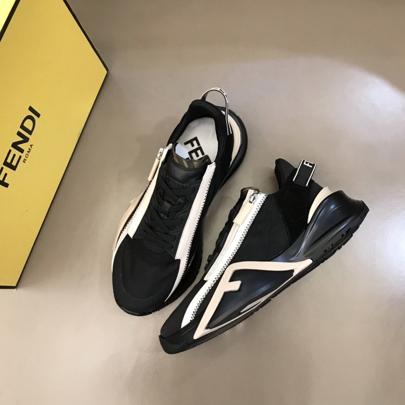 F**di nylon low-top sneakers black