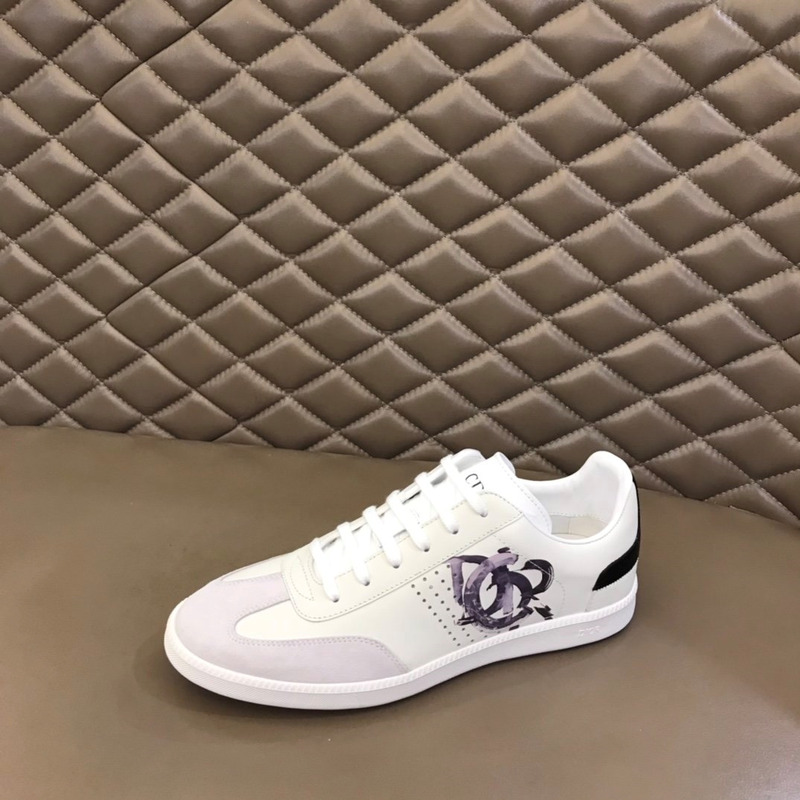 D*or b27 printed low-top sneakers light grey