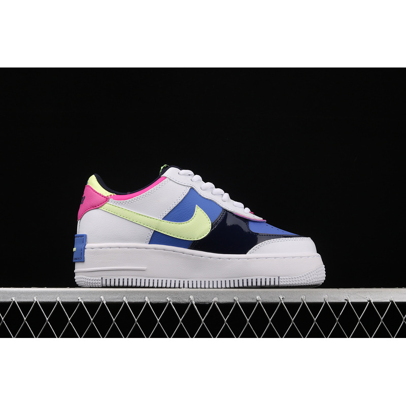Nike Air Force 1 Shadow White Sapphire Barely Volt (W)