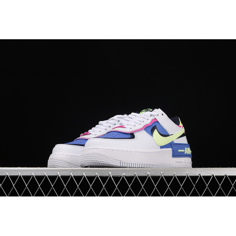 Nike Air Force 1 Shadow White Sapphire Barely Volt (W)