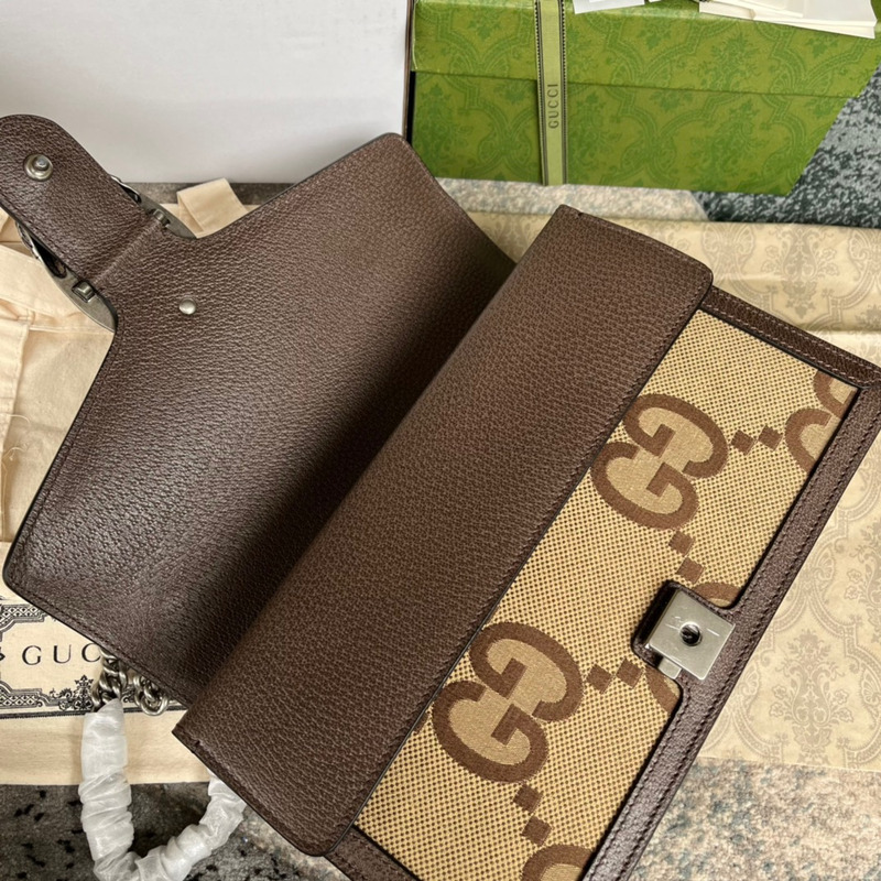 G*u*i dionysus shoulder bag jumbo gg camel/ebony