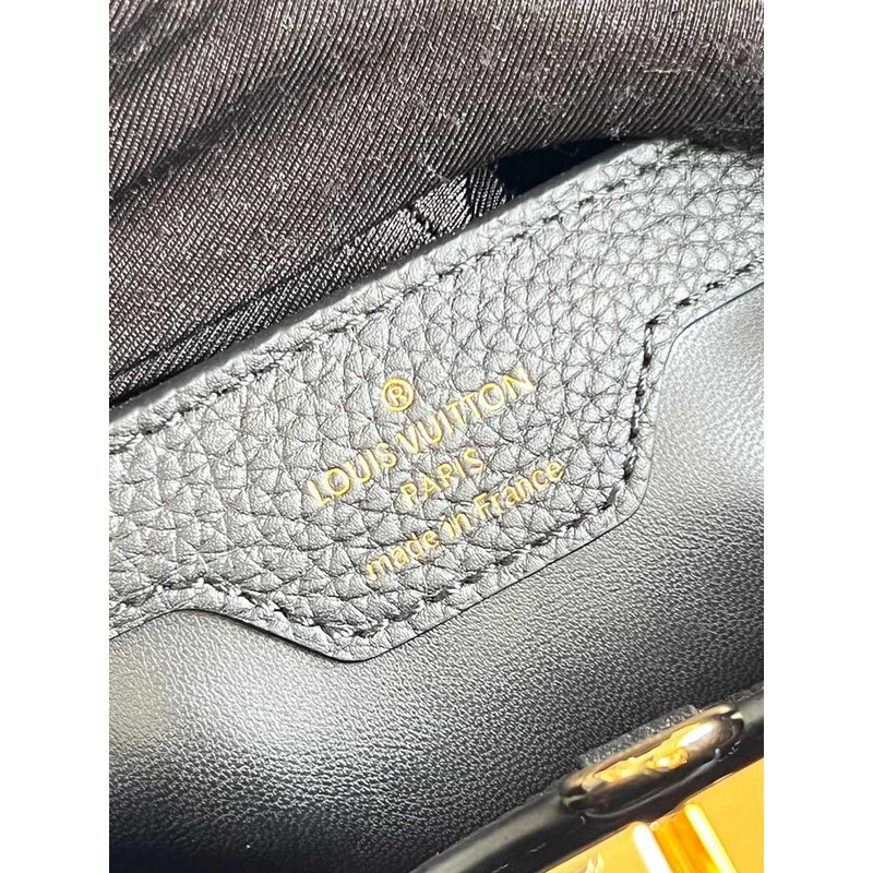 LV Capucines MM Bag Black