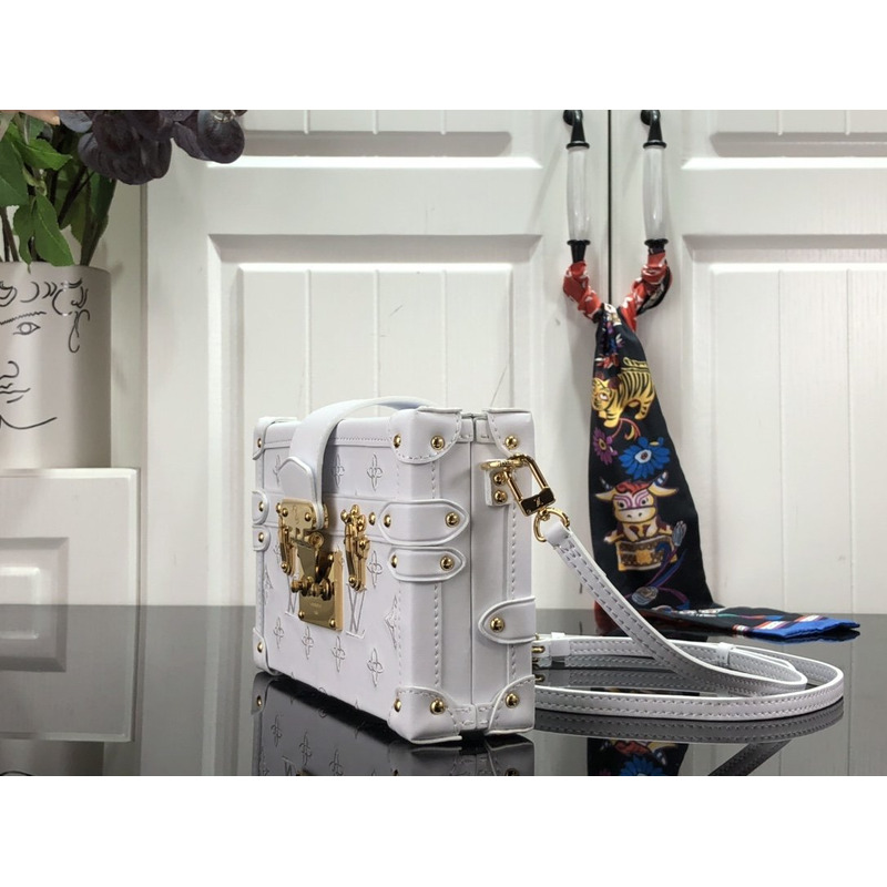 LV Petite Malle Shoulder Bag White
