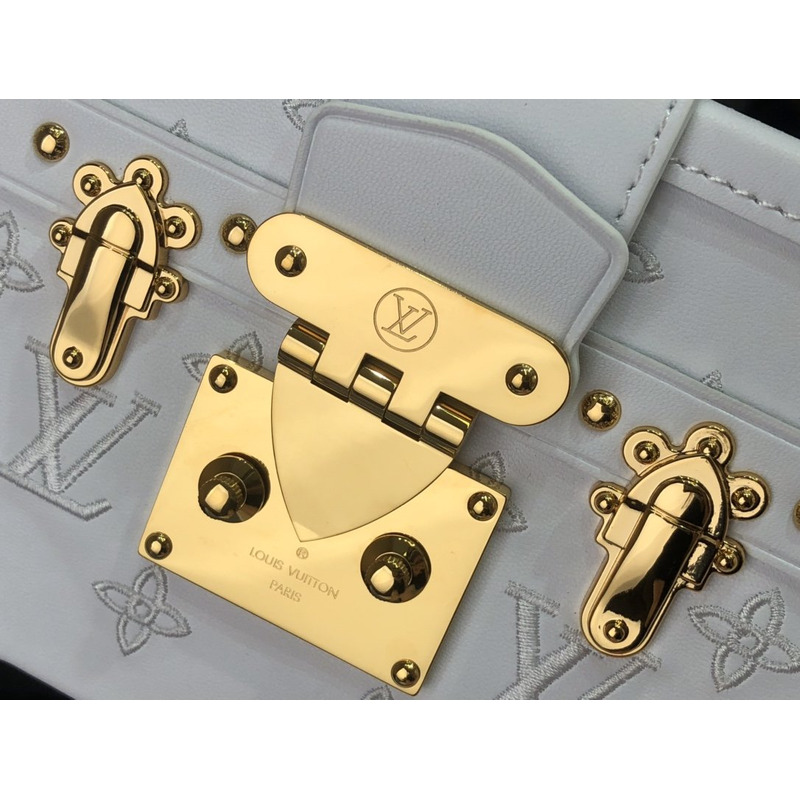 LV Petite Malle Shoulder Bag White