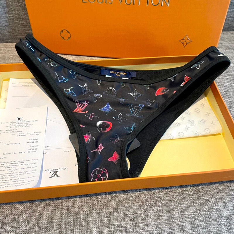 LV Monogram Bikini Black
