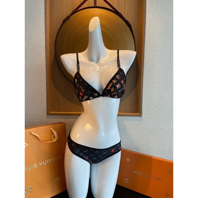 LV Monogram Bikini Black