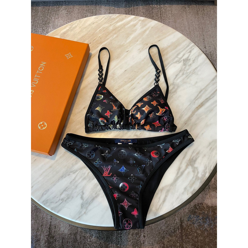 LV Monogram Bikini Black