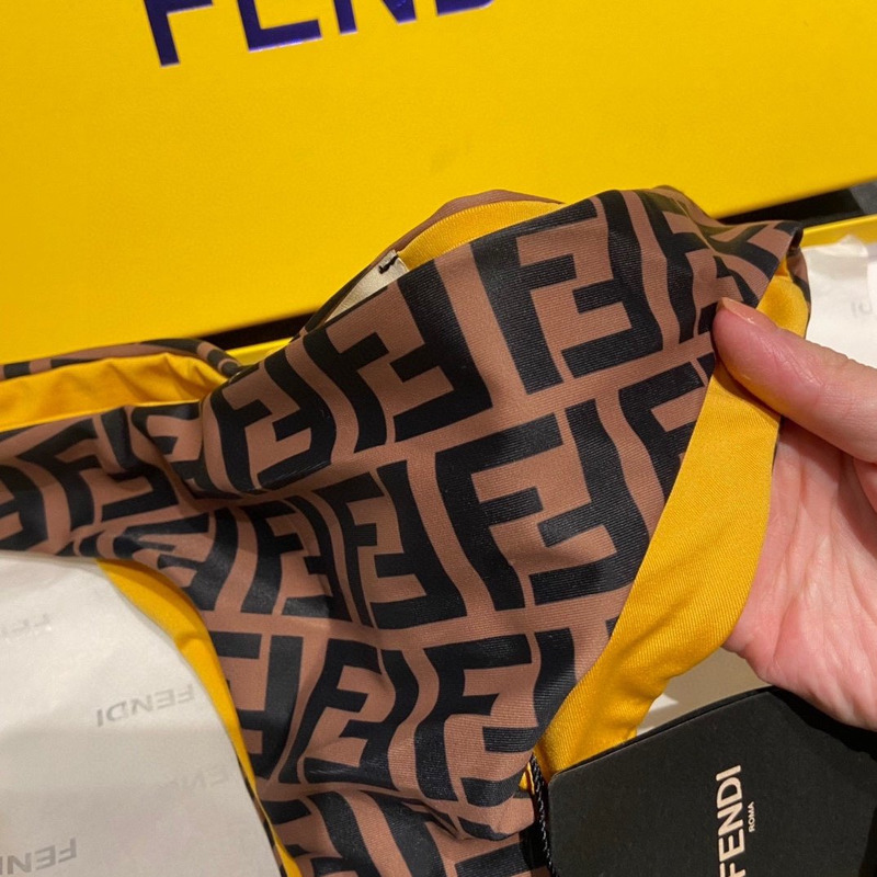 F**di ff motif swimsuit