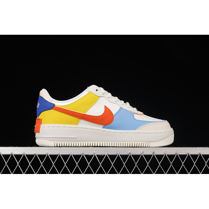 Nike Air Force 1 Shadow In White and Primary Colours