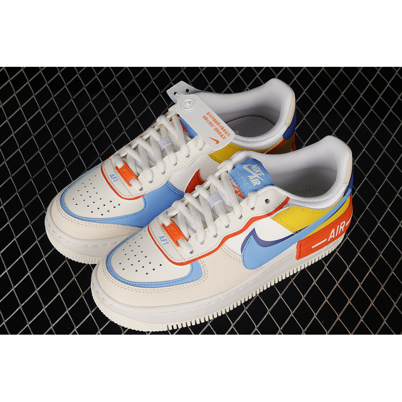 Nike Air Force 1 Shadow In White and Primary Colours