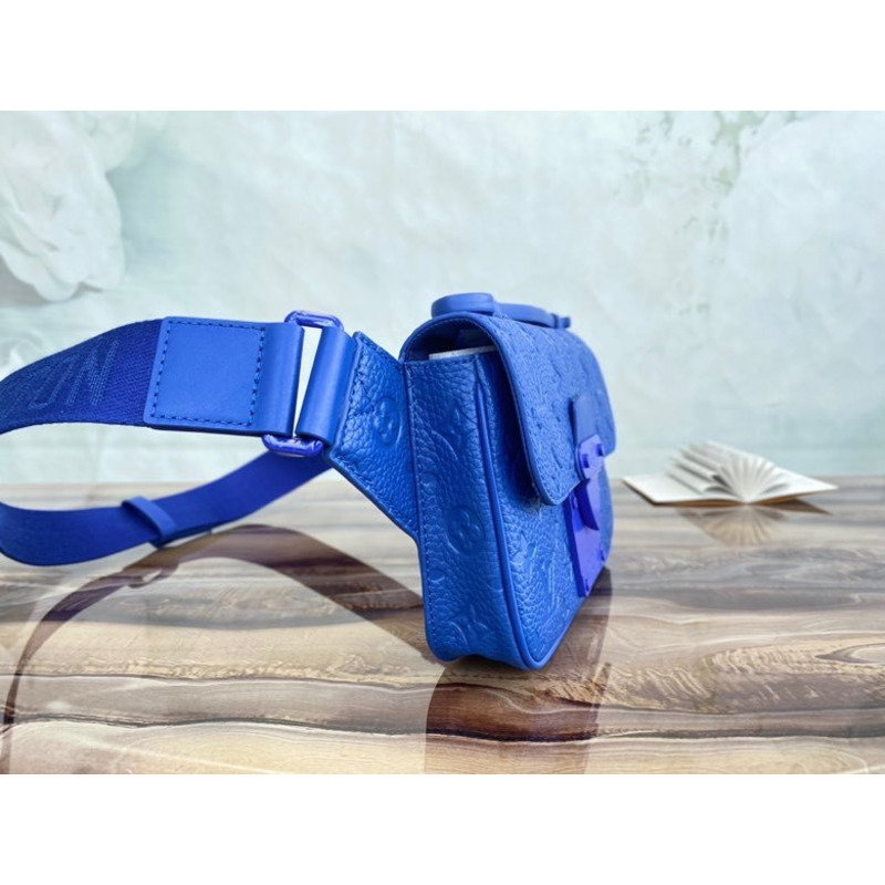 LV S Lock Sling Bag Blue M58486