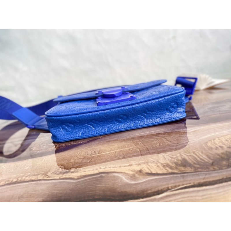LV S Lock Sling Bag Blue M58486