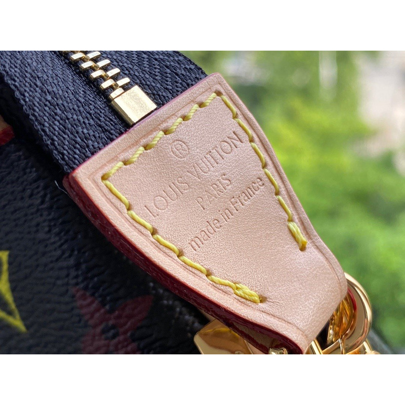 lv takashi murakami x l**is V*t*n monogram multicolore pochette accessories black