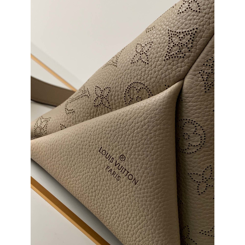 LV Beaubourg Hobo Leather Handbag Apricot M56073