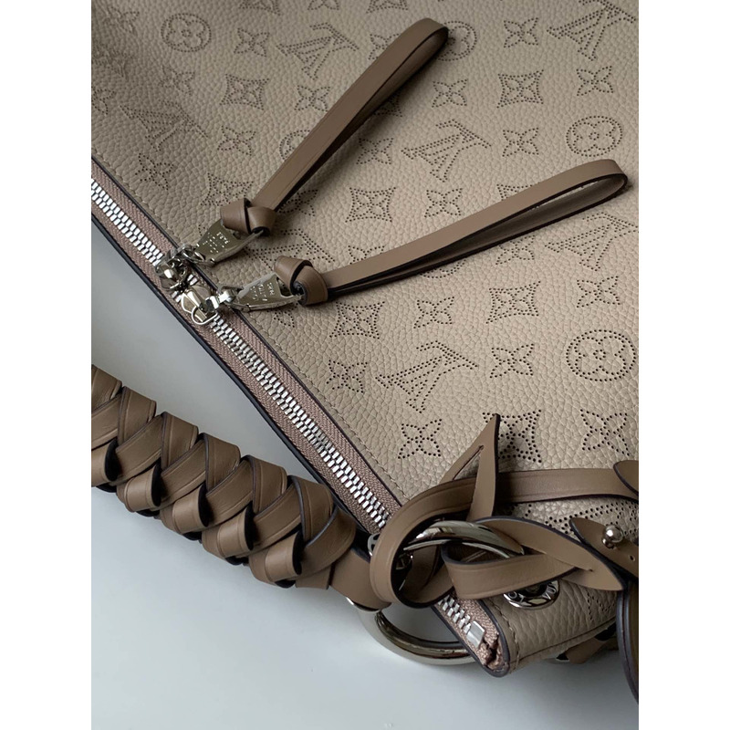 LV Beaubourg Hobo Leather Handbag Apricot M56073