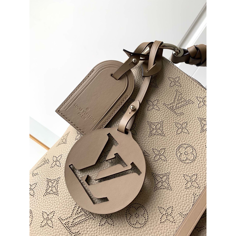 LV Beaubourg Hobo Leather Handbag Apricot M56073