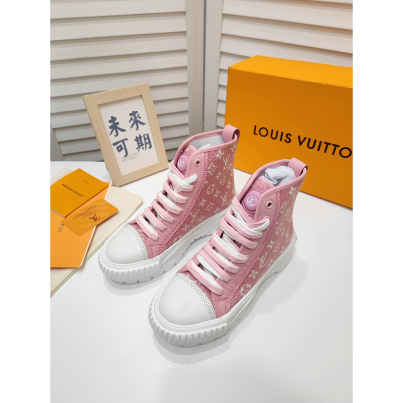 LV Squad Monogram High-Top Sneaker Pink 1A9S1I