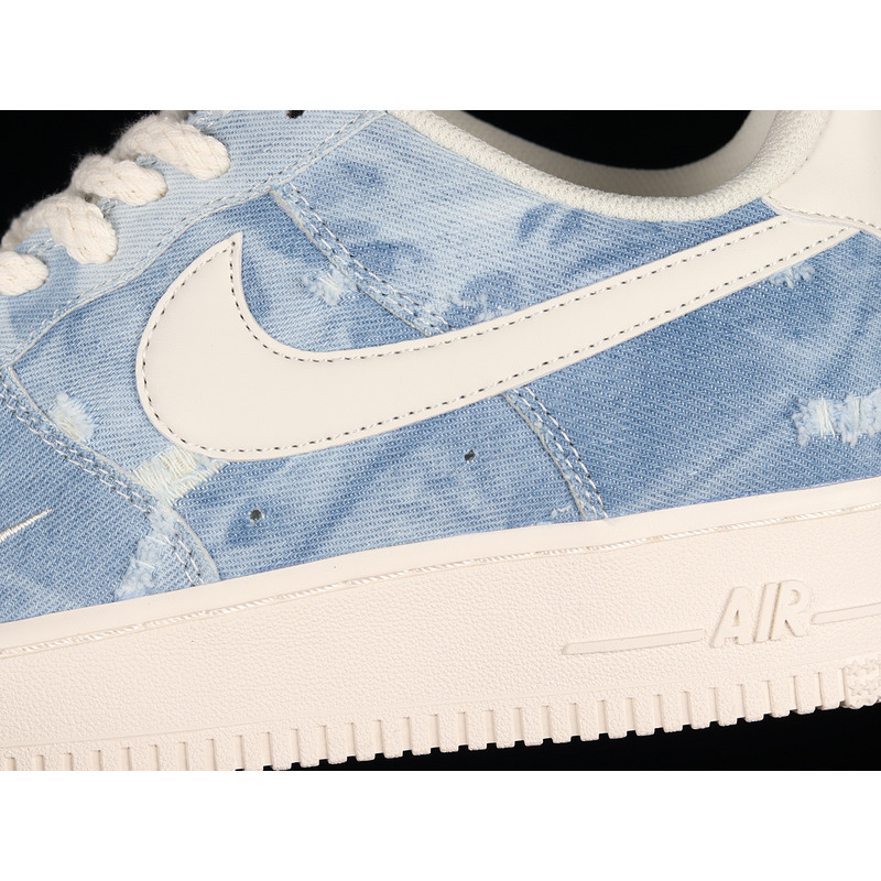 Nike Air Force 1 07 Low Denim Blue White Red DY1830-100