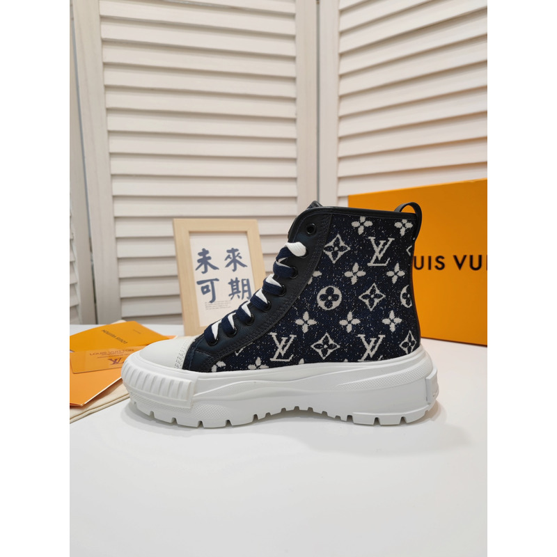 LV Squad Monogram High-Top Sneaker Black