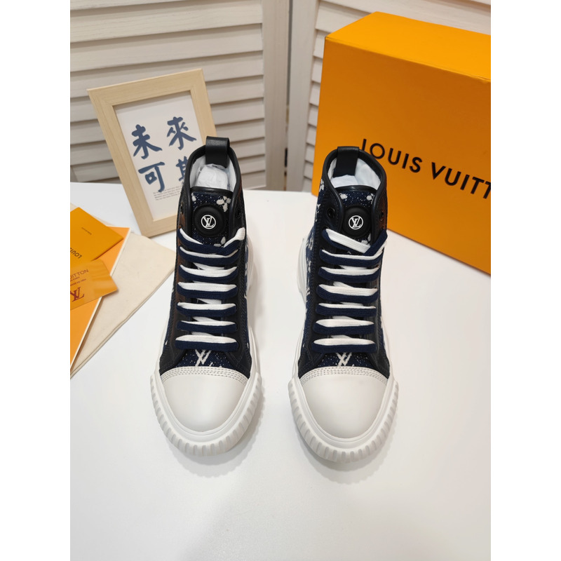 LV Squad Monogram High-Top Sneaker Black