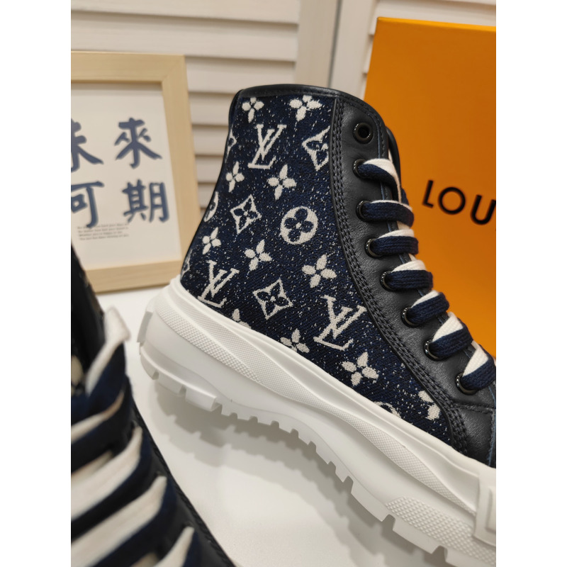 LV Squad Monogram High-Top Sneaker Black