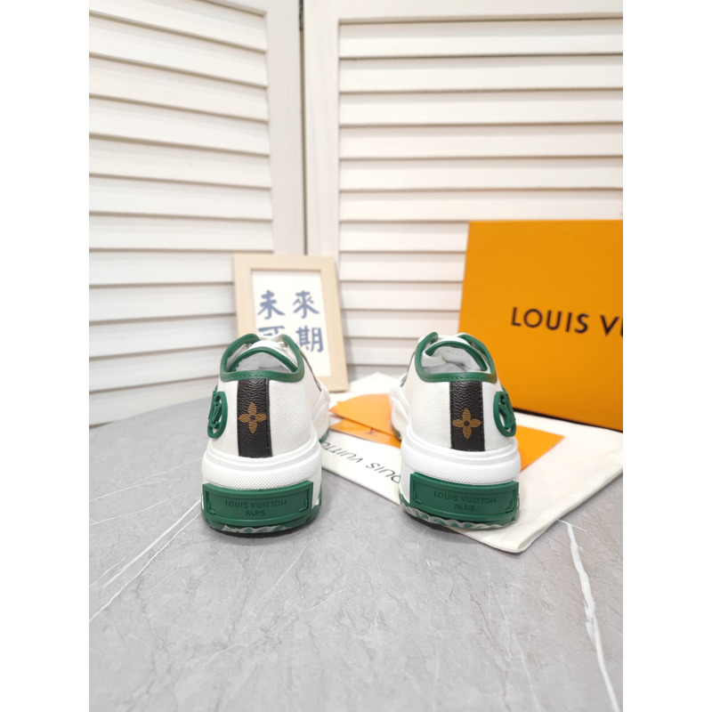 LV Squad Sneaker White Green