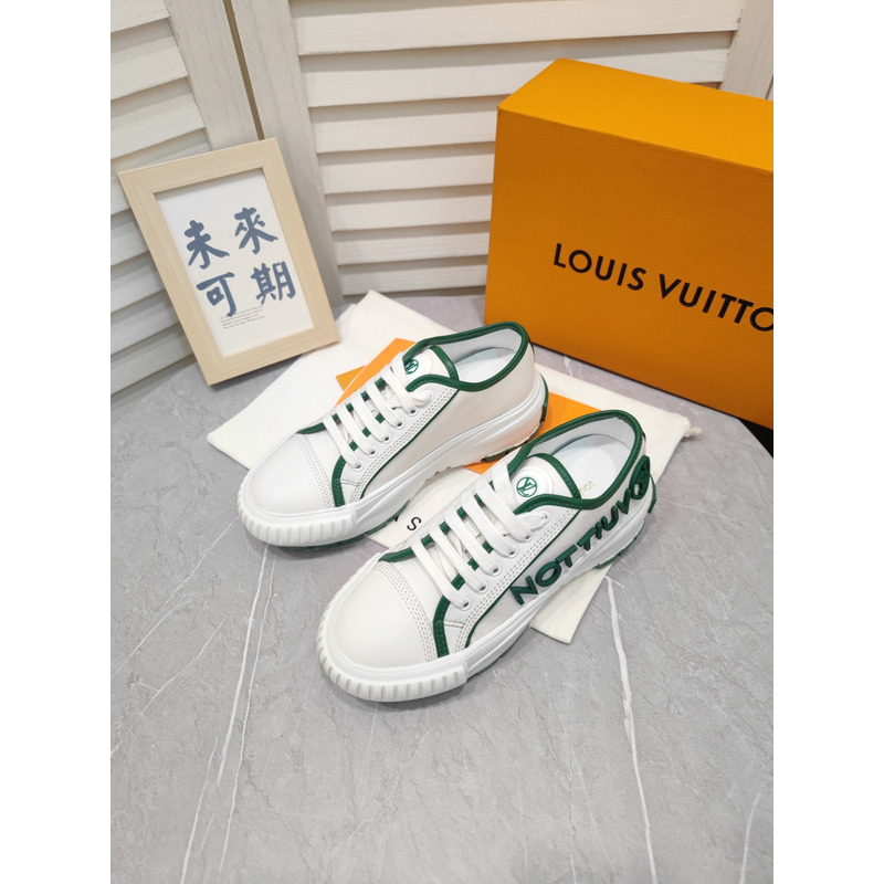 LV Squad Sneaker White Green