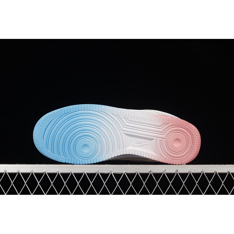 Stussy x Nike Air Force 1 07 Low White Pink Blue AF1234-006