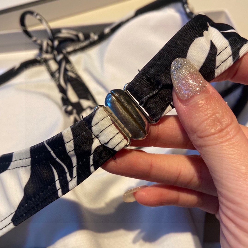 Ch*el logo print swimsuit one piece