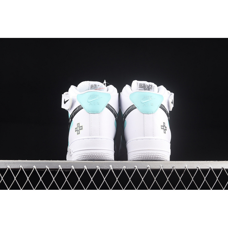 Nike Air Force 1 Mid PS5 Glacier Blue White Black CW2288-132