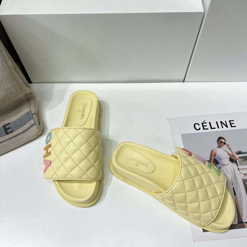 Ch*el multicolor mules yellow