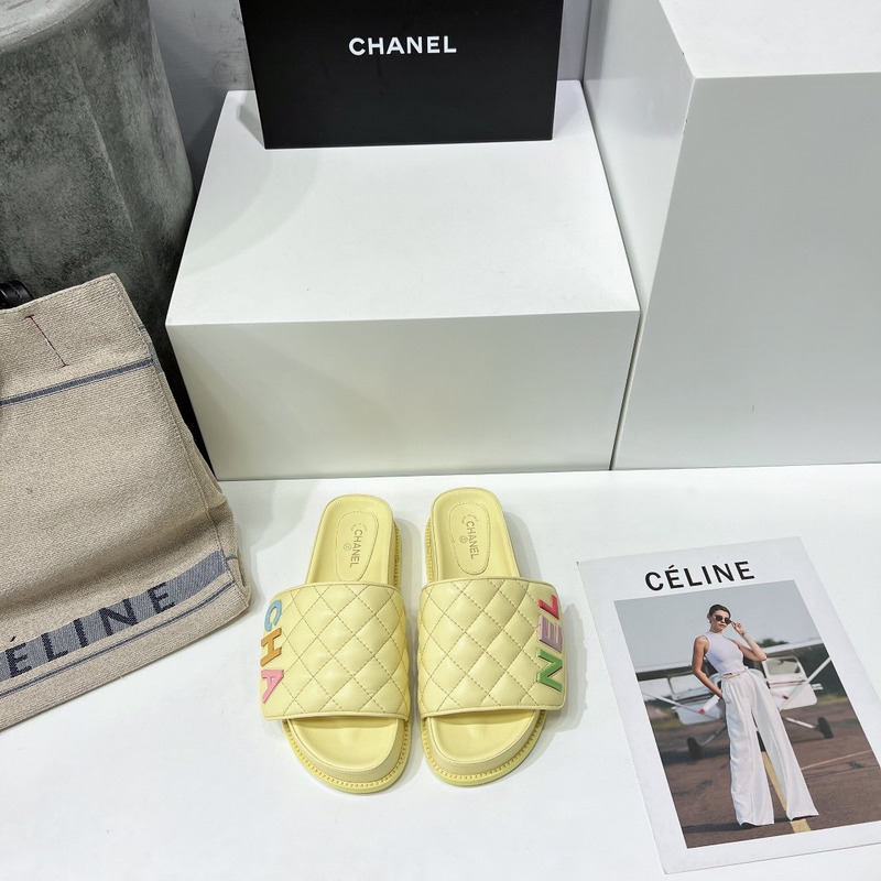 Ch*el multicolor mules yellow