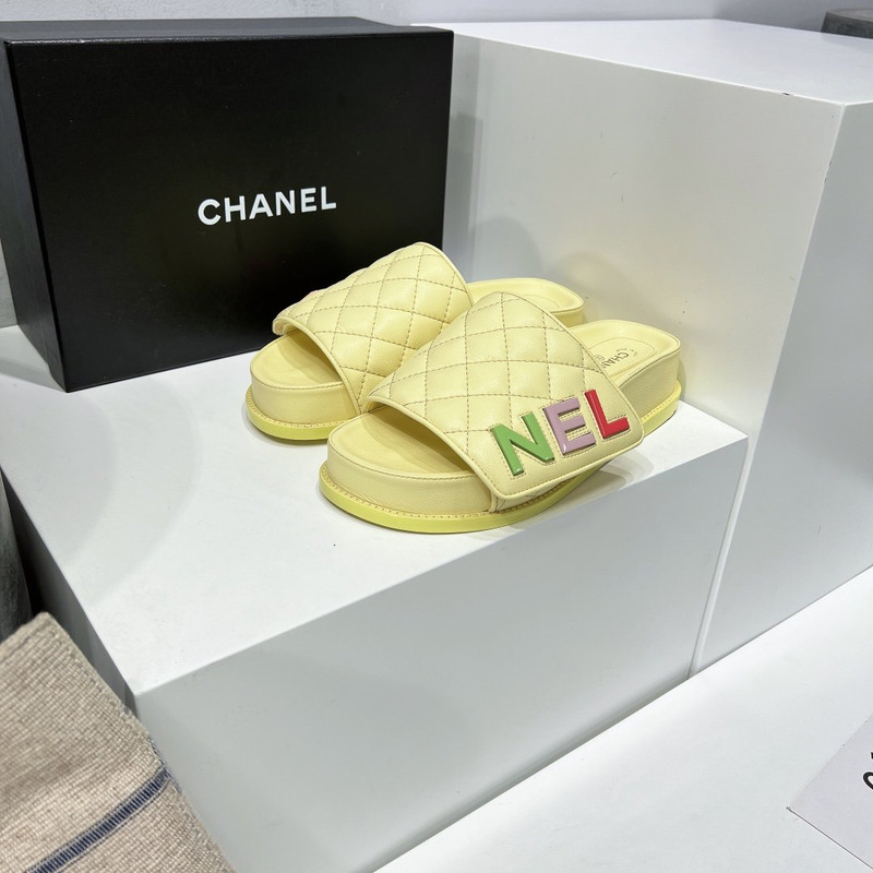 Ch*el multicolor mules yellow