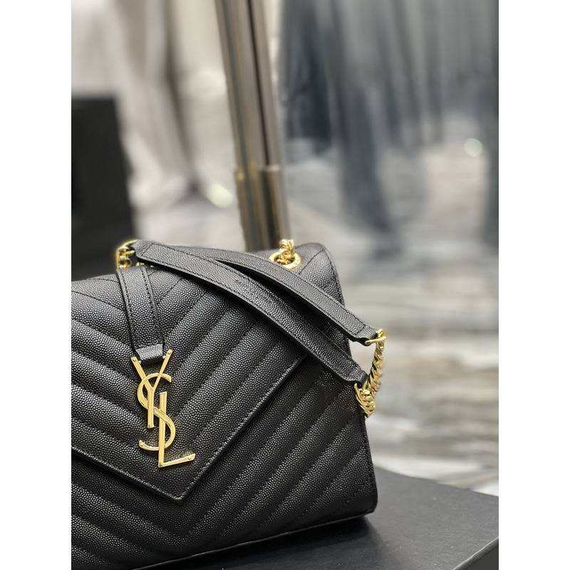 Saint Laurent Collège Medium Shoulder Bag Black