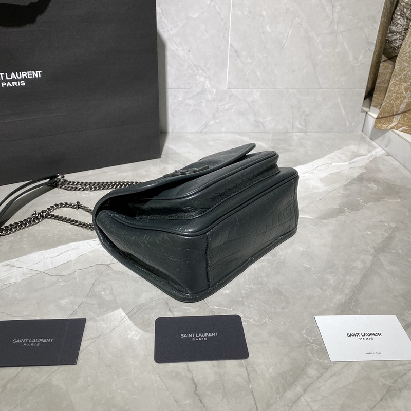 Saint Laurent Niki Baby YSL Shoulder Bag Black