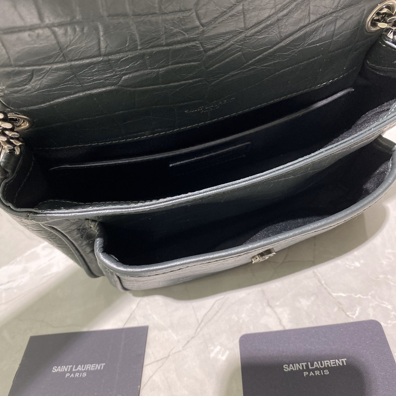 Saint Laurent Niki Baby YSL Shoulder Bag Black