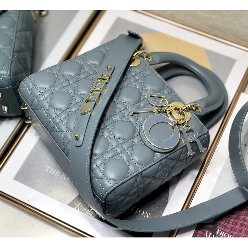 D*or mini lady D*or bag cloud blue