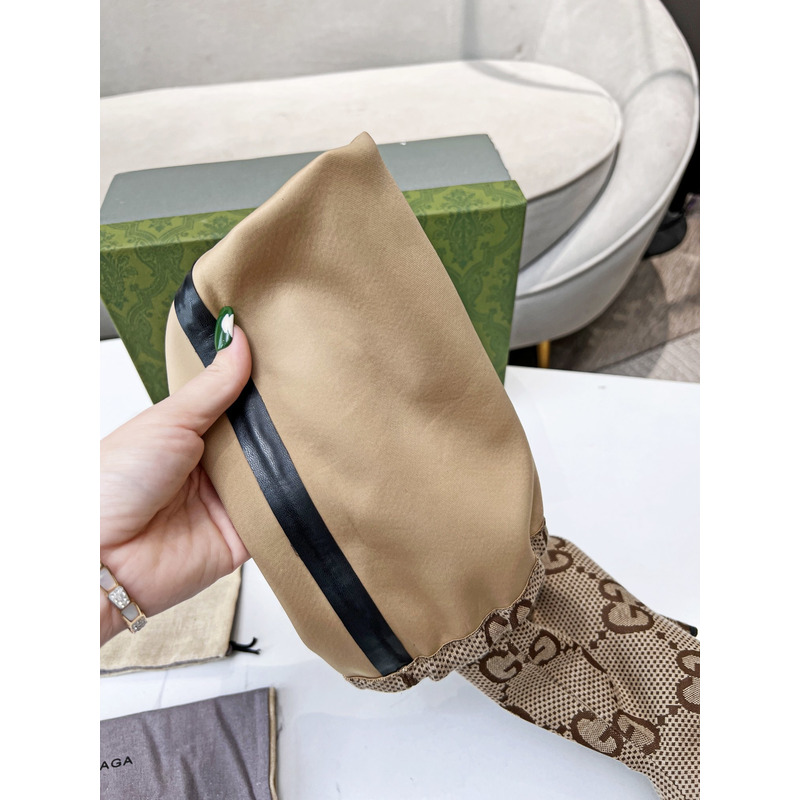 g*u*i×Ba*len*cia*ga collaboration knee length boots in brown