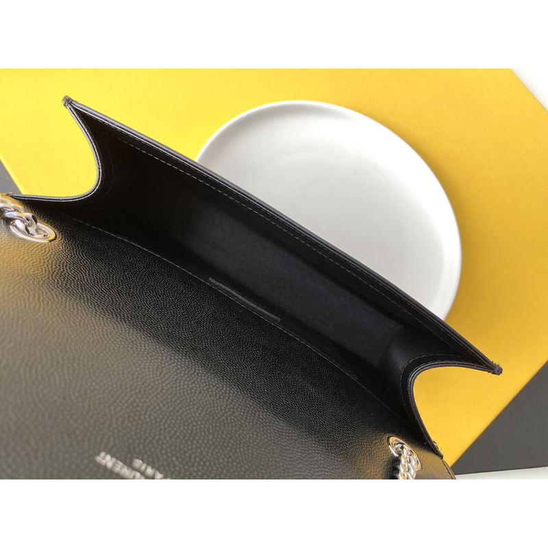 Saint Laurent Kate Wallet on Chain silver